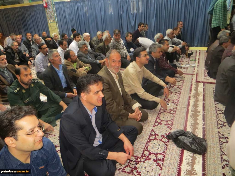 سخنرانی ریاست محترم آموزشکده در نماز جمعه شهرستان شهرضا 3