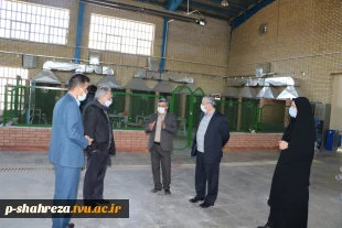 بازدید ریاست ومعانت محترم دانشگاه فنی استان اصفهان  وخیر محترم از آموزشکده پسران شهرضا 2