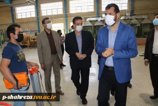 بازدید فرماندار محترم شهرستان شهرضا جناب آقای دکتر جعفری و هیئت همراه از دانشکده شماره ۱ پسران شهرضا
 11