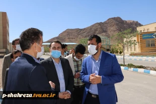 بازدید فرماندار محترم شهرستان شهرضا جناب آقای دکتر جعفری و هیئت همراه از دانشکده شماره ۱ پسران شهرضا
 13