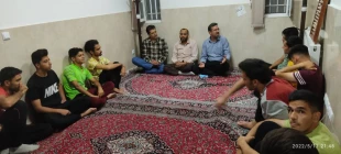 بازدید معاونت محترم آموزش جناب آقای مهندس حیدرپور در معیت ریاست محترم اداره حراست جناب آقای مهندس قدیری و آقای ستایش پور از خوابگاه مرحوم همت 5